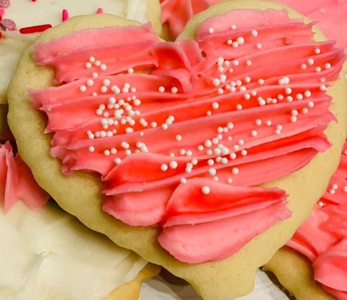 Frosted Heart Cookies Assortment (20 ct)